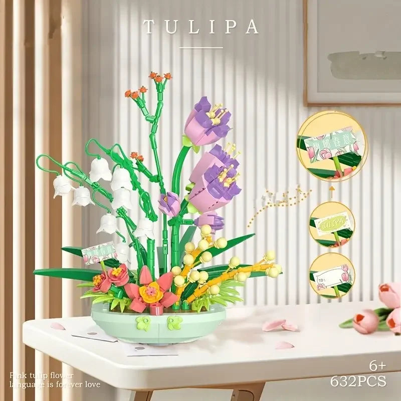 Self-assembling 632 PCS building blocks