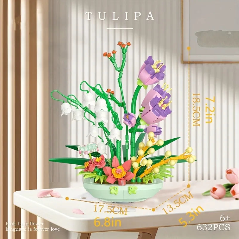 Self-assembling 632 PCS building blocks